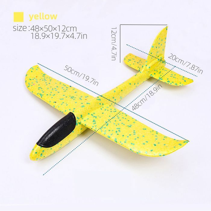 Avion Jouet Zero-G Roadster Avec Lanceur - 3 Planeurs En Mousse, Jeu De Plein Air Pour Enfants (catapulte