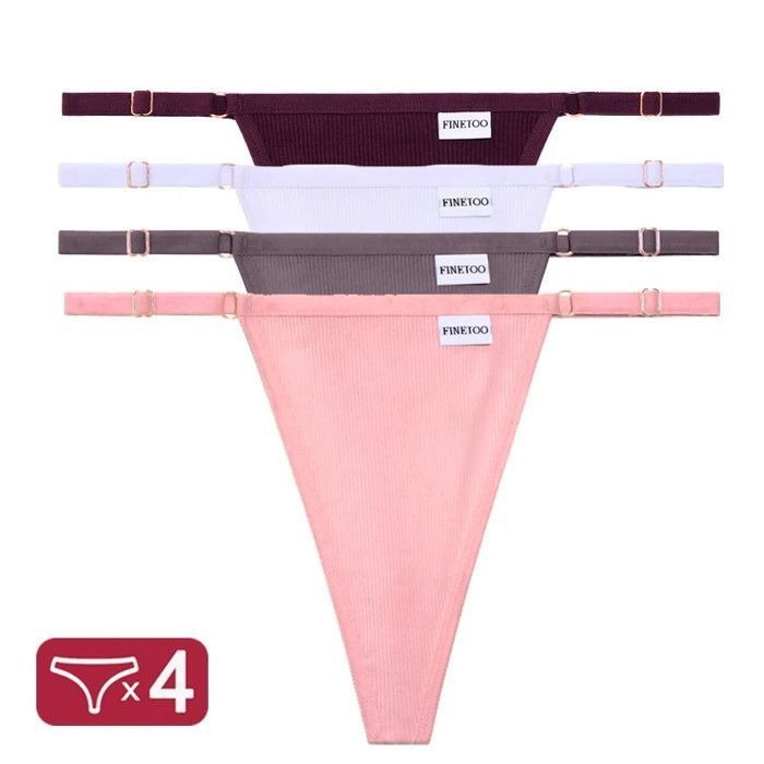 Culotte en coton G-String pour femme,sous-vêtement sexy,lingerie à dos ...