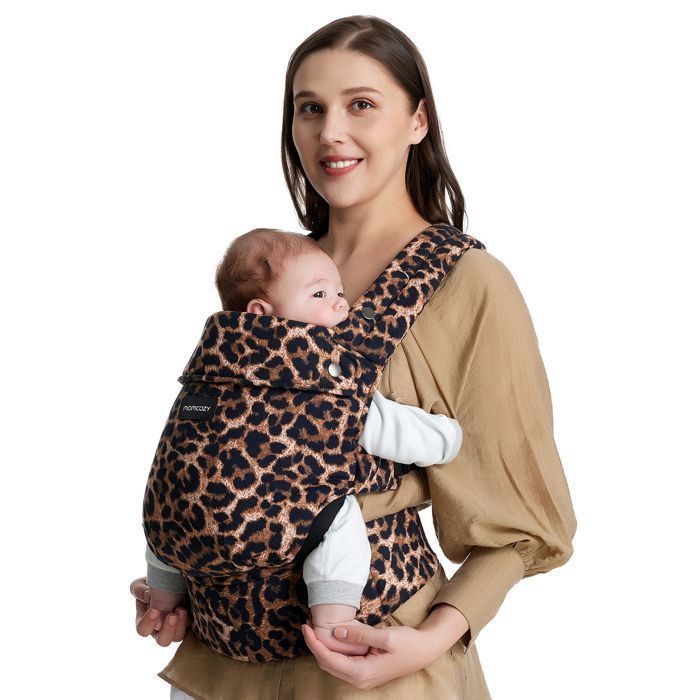 Momcozy Porte bebe Ergonomique Porte Bebe Convient aux Bebes de 3 a 20 kg Imprime Leopard Cdiscount Puericulture Eveil bebe