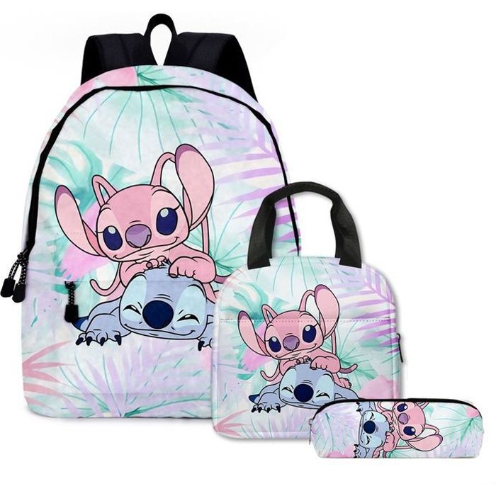 Sac à Dos D'écolier Pour Fille Moerstar - Avec Trousse Et Stylos, Design Ergonomique, 29x16x46 Cm