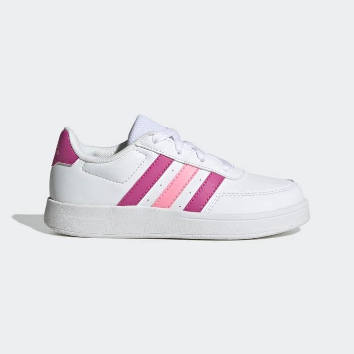 Baskets Adidas Breaknet Cuir Rose Femme Rose
