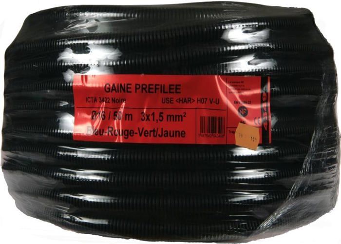 Janoplast Vorverdrahtetes Kabel – 50 M, 16 Mm Durchmesser, 3-adrig 1,5 Mm² – Für Elektro- & Kommunikationsinstallationen
