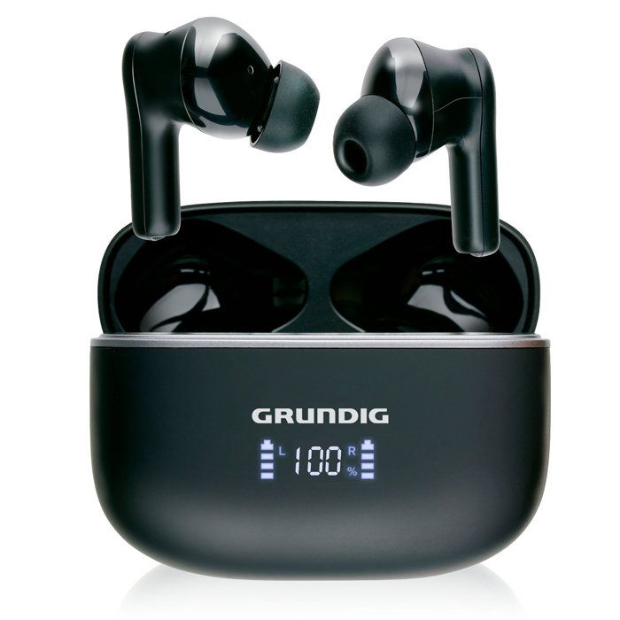 Grundig Écouteurs Bluetooth Sans Fil Écouteurs Intra Auriculaires Bluetooth 300mAh Écouteurs Sans Fil avec Écran LED et 6 5 Heures d'Autonomie Incluant Étui de Chargement - vue 4