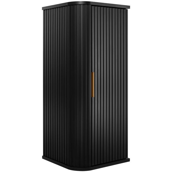 Meuble demi colonne suspendu de salle de bain GLAMOUR NOIR 35 x 79 cm Meuble demi colonne suspendu de salle de bain GLAMOUR NOIR 35 x 79 cm