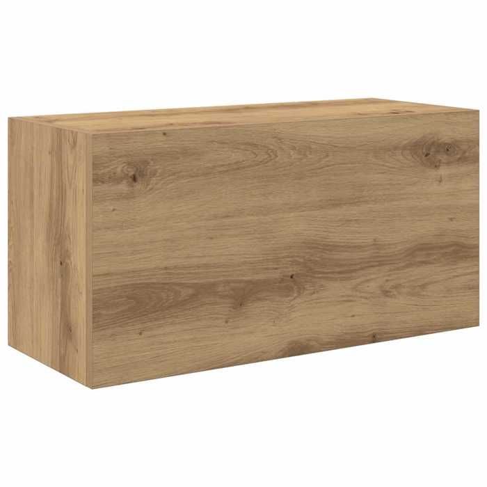 (87506)Mobilier Suspendu pour salle de bains CHICArmoire murale de bain chêne artisanal bois dingénierie FR