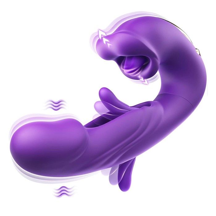 KENLUMO Vibromasseurs femme 17.6x9x4.2cm 5 modes vibromasseurs Sextoy Point  G trois en un clitoridien gode vibrant pour femme