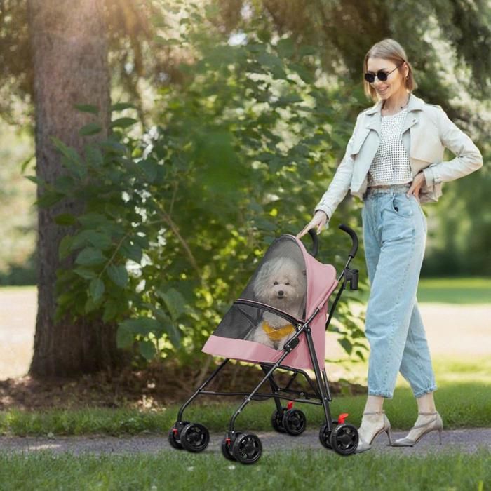 Meilleurs prix pour MIPAN.Poussette pour chien de 15 kg - Poussette grand chien -  Poussette pour chat - Avce Porte-gobelet  - 97x45x55cm - Rose