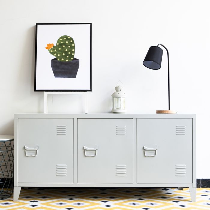 Meuble TV Kotka avec 3 portes 58 x 113 x 40 cm blanc Meuble TV Kotka avec 3 portes 58 x 113 x 40 cm blanc