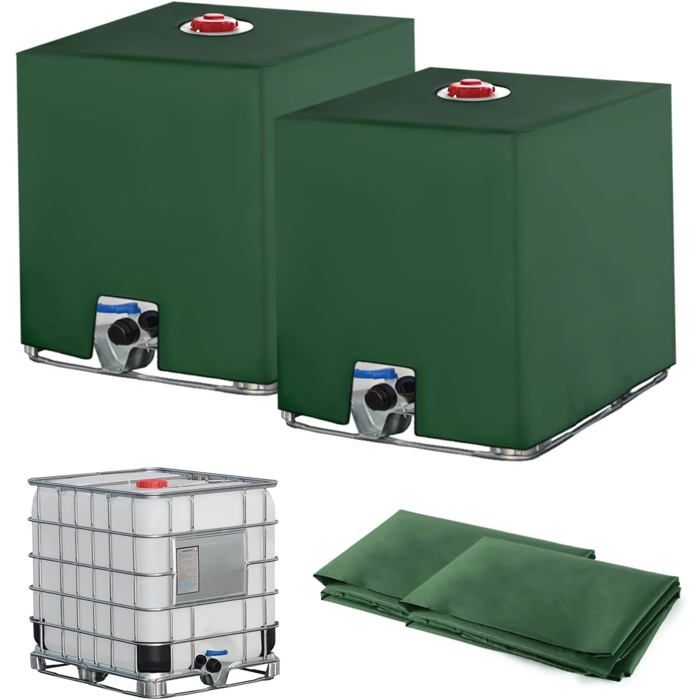 Bache Pour Cuve 1000L IBC,420D Réservoir D'eau Couvercle,Anti-UV Housse