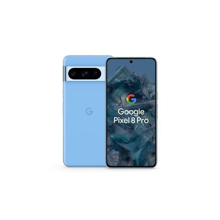 Smartphone - GOOGLE - Pixel 8 Pro - 256Go - Écran 67 pouces OLED - Coque antichoc incluse