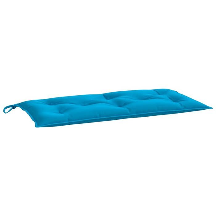 Coussin de banc de jardin - vidaXL - 110x50x7 cm - Bleu clair - Tissu Oxford - Fibre creuse - Imperméable - Antidérapant