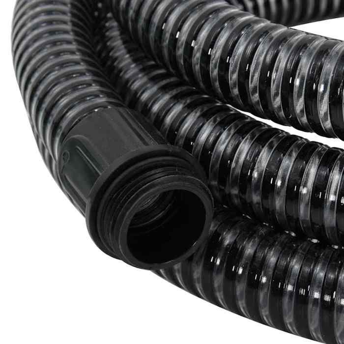 Tuyau daspiration PVC - WIENS - 15 m - Noir - Diamètre intérieur 25 mm - Diamètre extérieur 29 mm