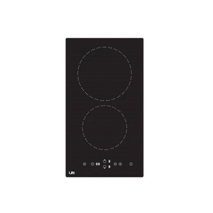Plaque de cuisson vitrocéramique - LIN - LC-G3048 - Écran tactile à curseur - 2 zones - 9 niveaux contrôle continu