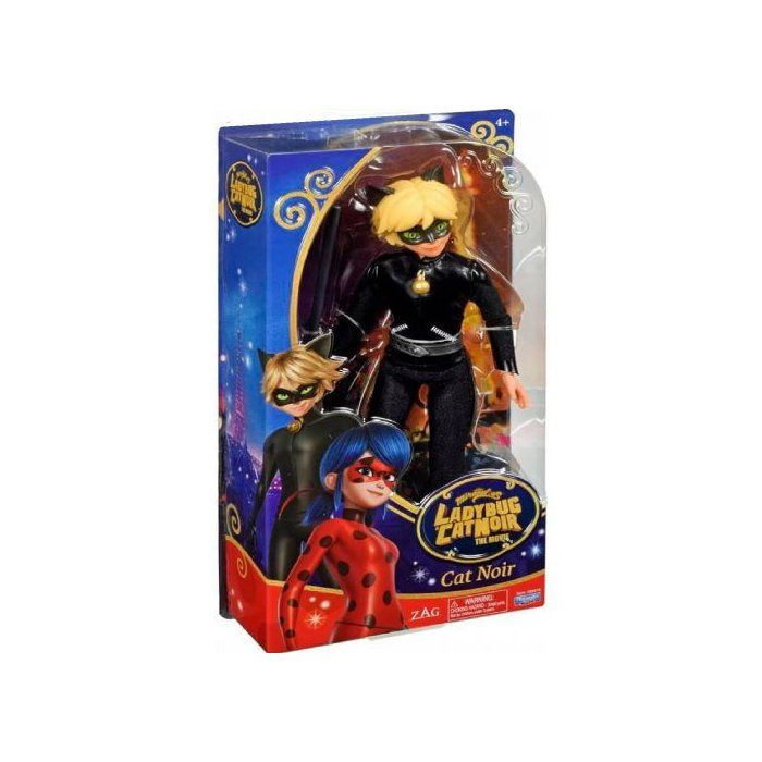 Coffret Miraculous Chat Noir 26 Cm + accessoire - Set Poupée Mannequin Articulée Adrien + Carte Offerte - Jouet Fille