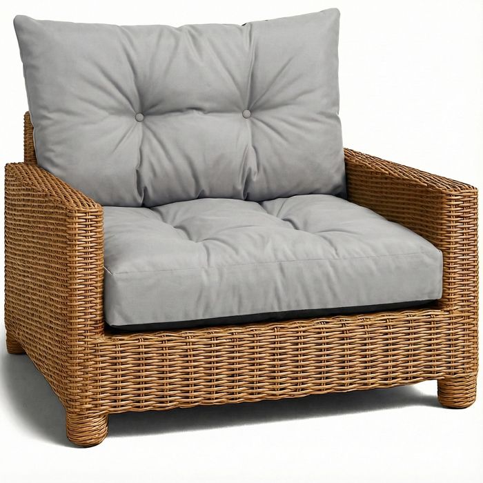 Coussin Lounge Mobilier Jardin Coussin de dossier 40x60 cm - Gris Clair