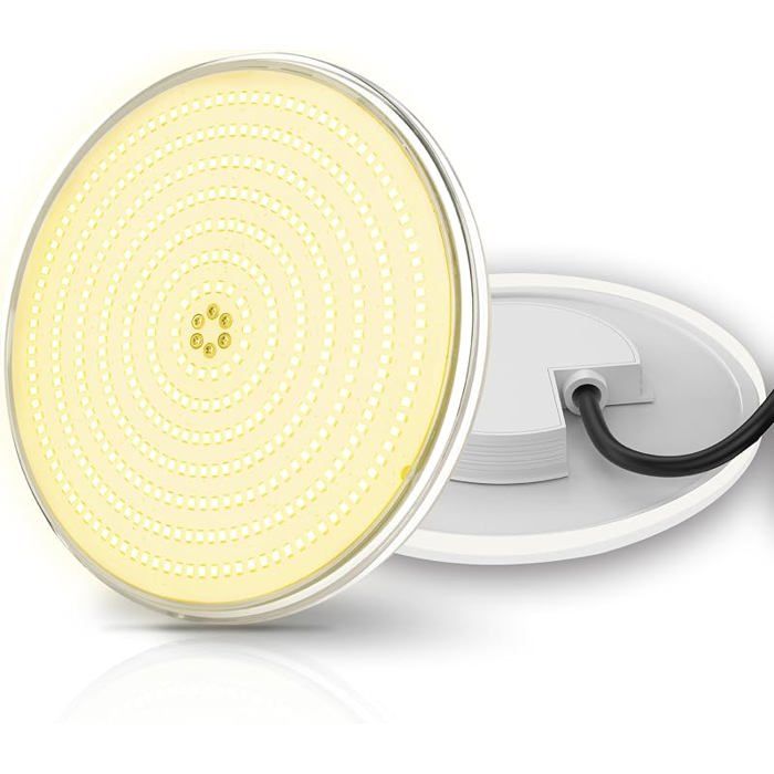 35W Projecteur Piscine LED Extra Pt Lampe de Piscine 2800lm Non Dimmable Étanche IP68 Remplie Résine 1 Pack 3000k