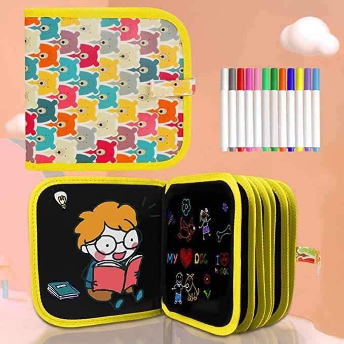 Livre de Coloriage Effacable pour Enfant, Bloc de dessin portable Jouet