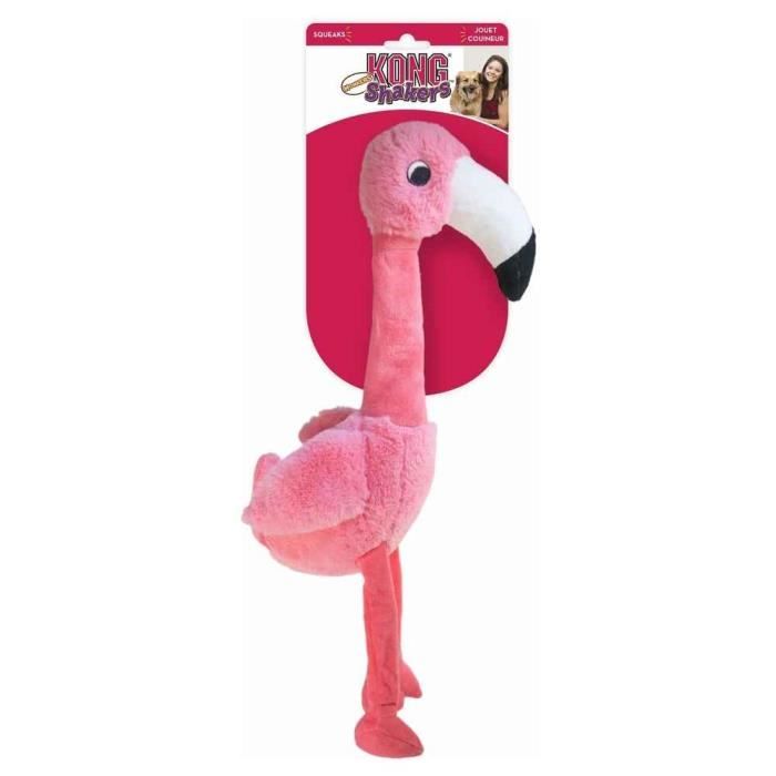 Jouet - Kong - Flamant Rose - Peluche - Shakers