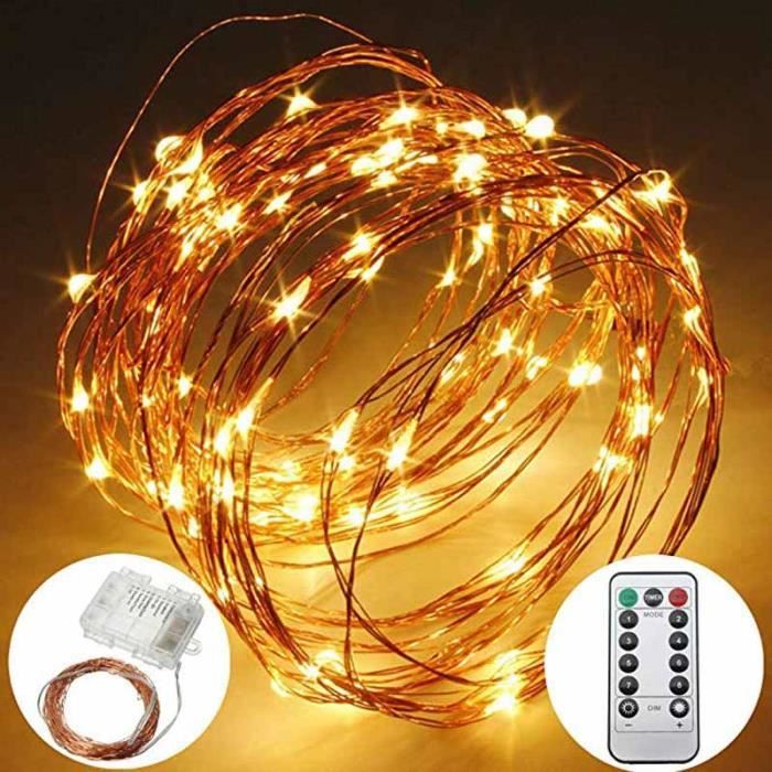 Lumière LED Oranje sur piles - 10 pièces - Pile bouton - Ballon lumineux -  Lampion