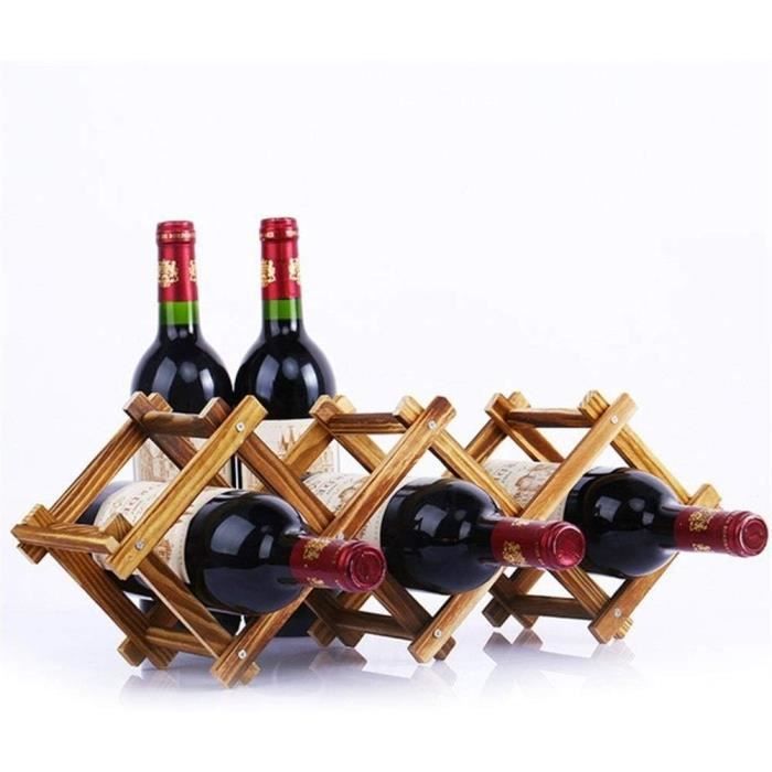 Set De 2 Porte-bouteilles En Bois Cep De Vigne Vintage + Bougeoir - France 1920-1949