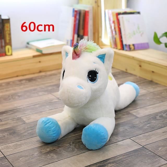 Peluche Licorne Couchée Paillettes avec Ailes- Coti Jouets, grossiste