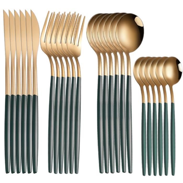 Set de couverts Stanley Rogers en acier inoxydable doré