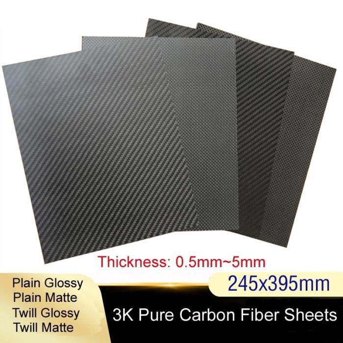 Feuille de plaque en fibre de carbone 3K, panneau de haute