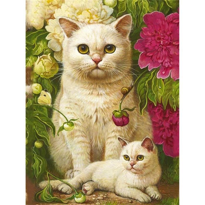 Kit de peinture diamant DIY - Chat Complet - 5D Broderie Peinture Kit de peinture diamant DIY - Chat Complet - 5D Broderie Peinture