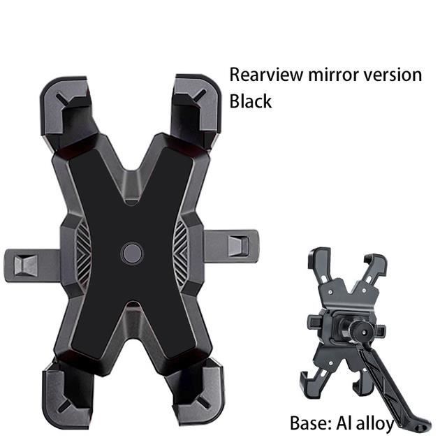 Support Téléphone Moto - Verrouillage Automatique - Fixation Guidon - Antichoc Et étanche - Compatible Nombreux Modèles