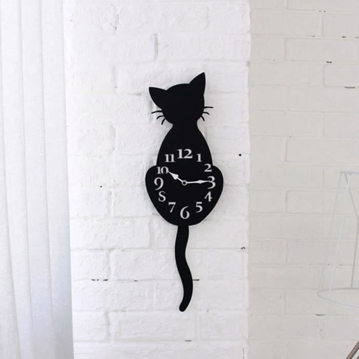 Le Mignon Chat Série 1 3D Art Déco Classique Horloge Murale 12 in environ 30.48 cm vinyl record Horloge 