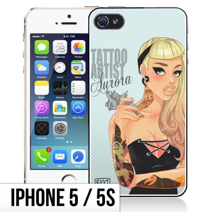 Coque iPhone 5-5S Princesse Disney - Aurore Artiste Tattoo ...