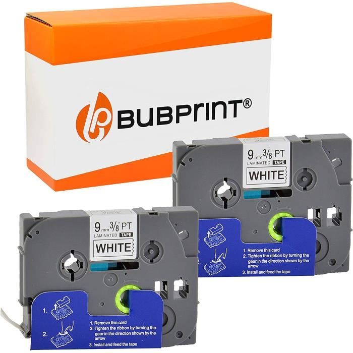 BROTHER TZeB31 Ruban pour étiqueteuse Noir sur Orange fluo, 12 mm