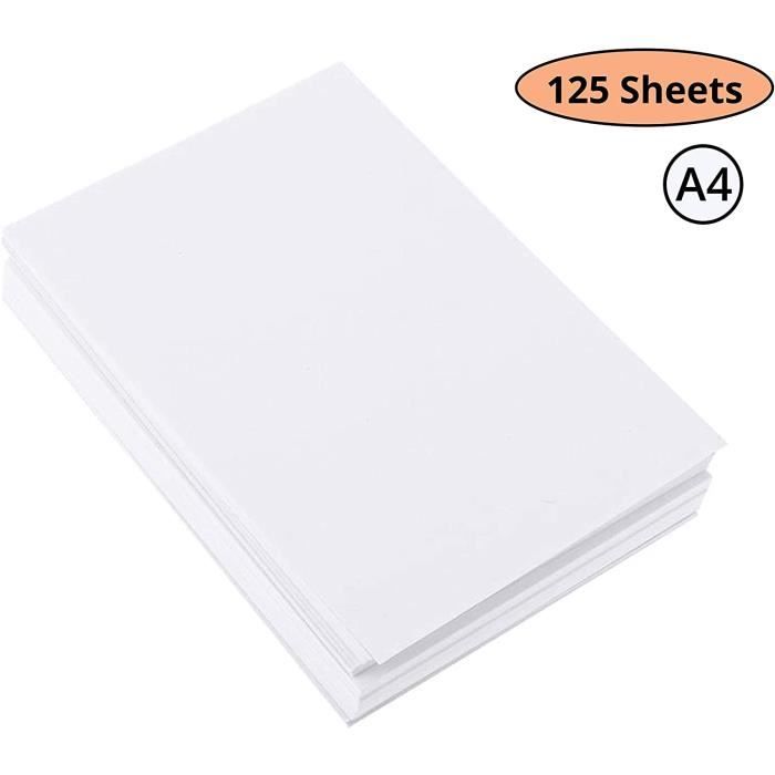 Lot de 10 feuilles de papier vergé pour aquarelle - Format A4 - 200 g-m² -  Blanc naturel - En linters de coton - Faites à la main - Cdiscount  Beaux-Arts et Loisirs créatifs