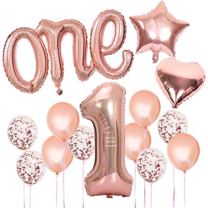 Deco Anniversaire Fille 1 An, Decoration Anniversaire Fille 1 An Or