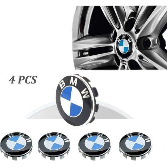 40PCS Cache Moyeu Pour Roue BMW 68mm Bleu Logo Cache-enjoliveurs