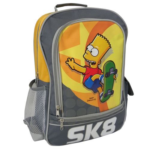 Figurine Bart Simpson Avec Sac à Dos - 7 Cm, édition 1990, Occasion Vintage