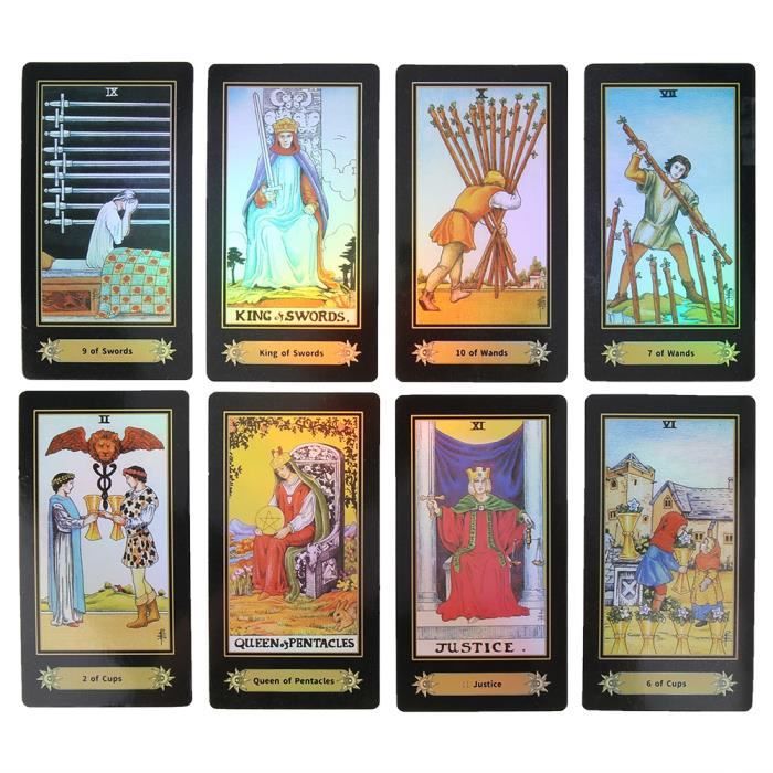 ZoneYan Tarot, Tarot Deck, Tarot Divinatoire Debutant, Tarot de Marseille,  Tarot Waite, Jeu de Carte Tarot, Carte de Tarot Voyance, Jeu de Tarot 78