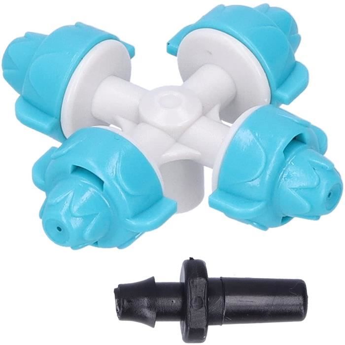 JS&KeJi Lot De 12 Buses De Brumisation Pour Tuyau 4/7mm - Arrosage Refroidissement Jardin Terrasse