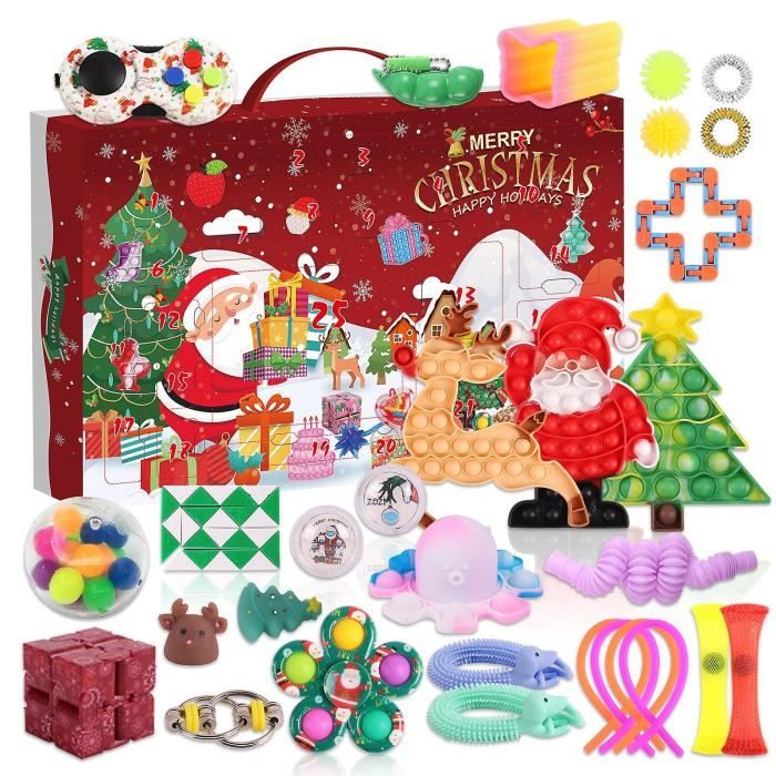 Anti Stress Calendrier De L'Avent Fidget Toy Set Compte à Rebours De Noël 24 Jours Cadeau Pour Enfants Pack De Jouets Pop Sensoriels De Vacances Cadeaux Surprise 89785157 Calendrier De L'avent Femme