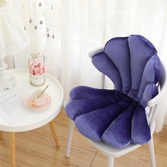 Coussin De Chaise Similicuir Fer à Cheval 43x40 Cm – Antidérapant Imperméable Avec Sangles, Noir