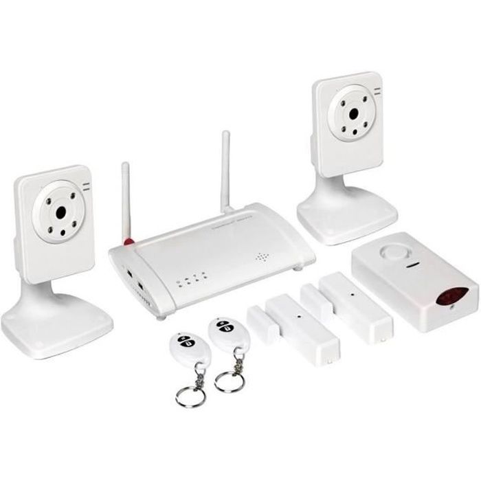 OPLINK Kit alarme maison sans fil et surveillance connecté pilotable à distance