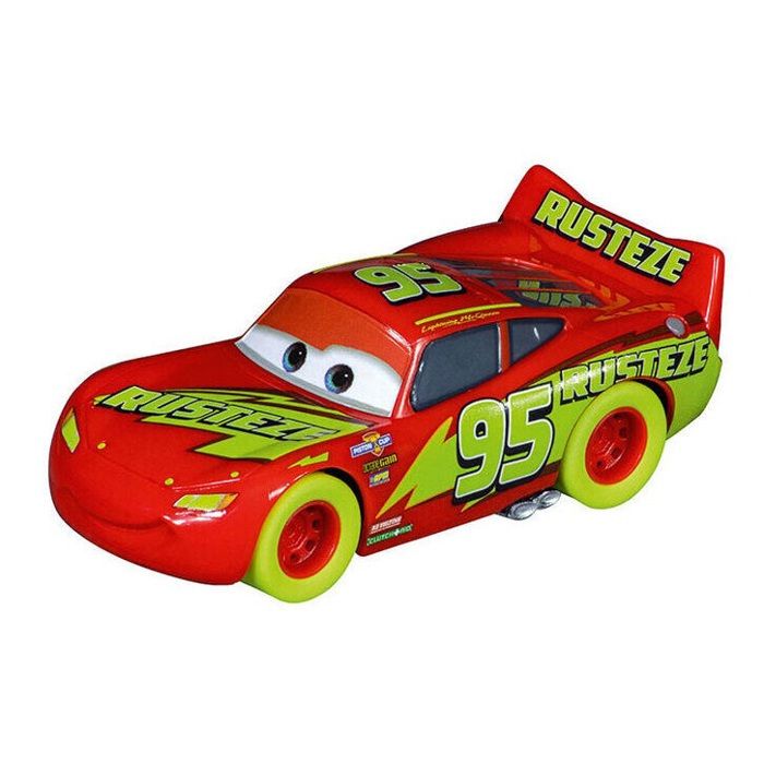 Disney Cars Flash McQueen Glow Racer brille dans le noir Voiture Course de Nuit Set accessoire Carrera Circuit Go et carte