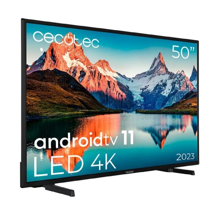 Cecotec TV LED 50" Smart TV série A ALU00050S. 4K UHD, Android 11, MEMC