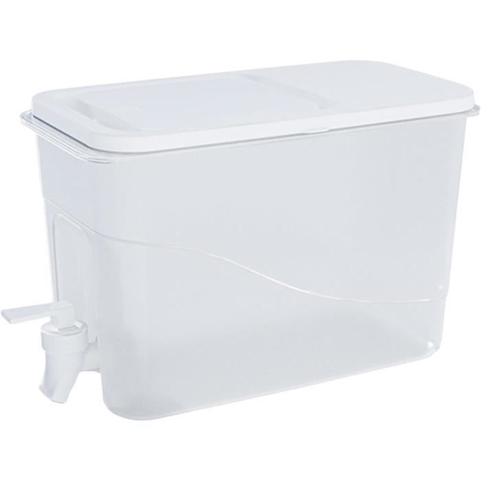 Distributeur De Jus 8L Avec Système Refroidissement - Rétro Argenté Professionnel Avec Robinet Et Égouttoir
