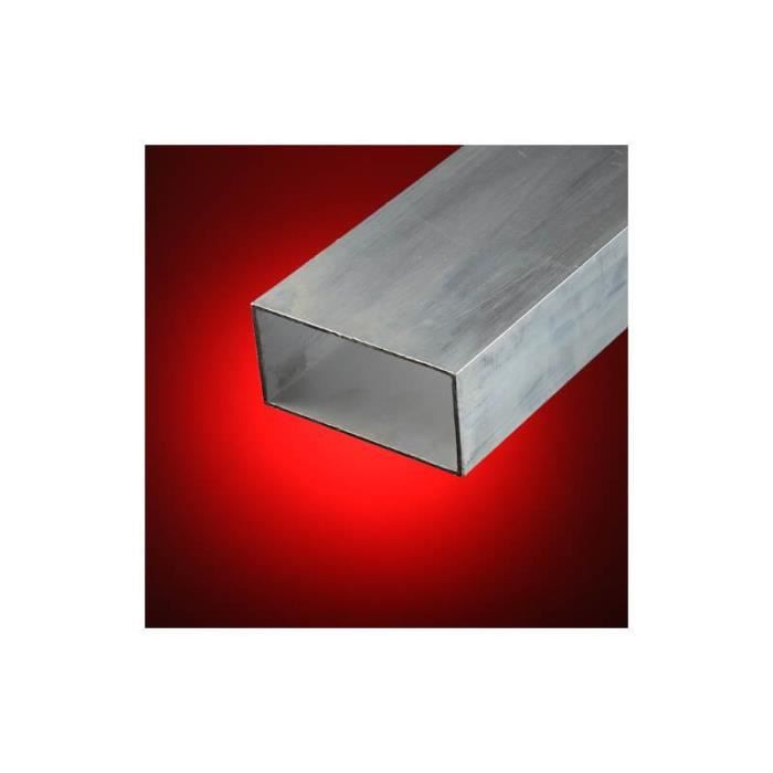 Aluminium rectangulaire 70x70mm alcumgpb longueur au choix 4 pans tige alu 2007 bloc 