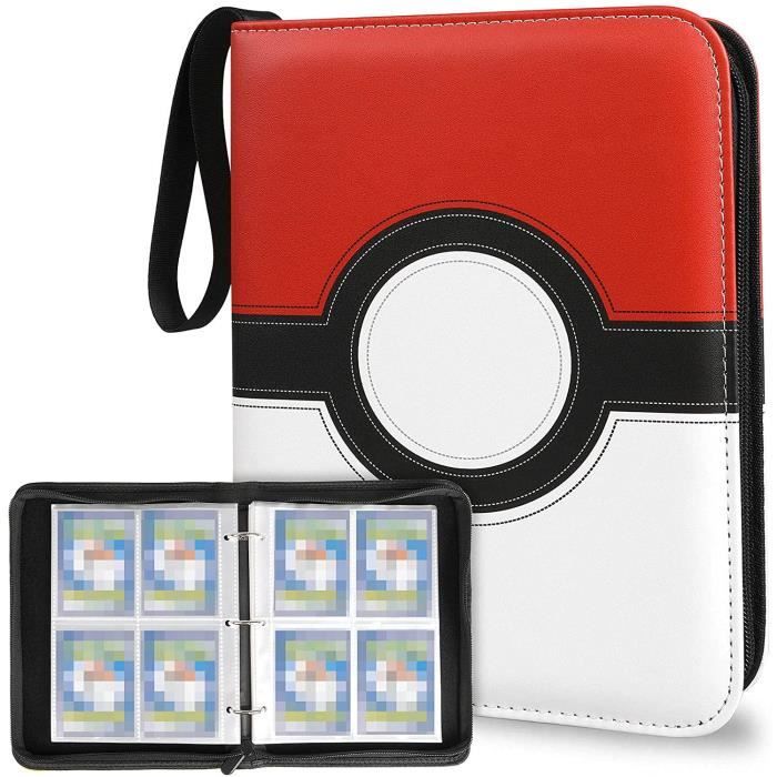Album De Collection Pour Cartes - 50 Pages, 400 à 900 Cartes, Cuir PU Imperméable, Fermeture Zip
