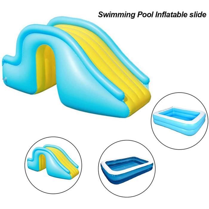 Drfeify Toboggan gonflable pour piscine - Jouet aquatique pour enfant - Glissade d'eau - Jeu d'eau pour l'été