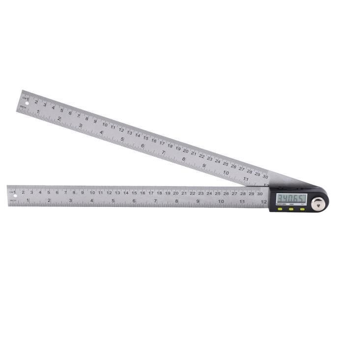Rapporteur Angle Numérique LCD 200mm En Acier Inoxydable - Précision 0.05°