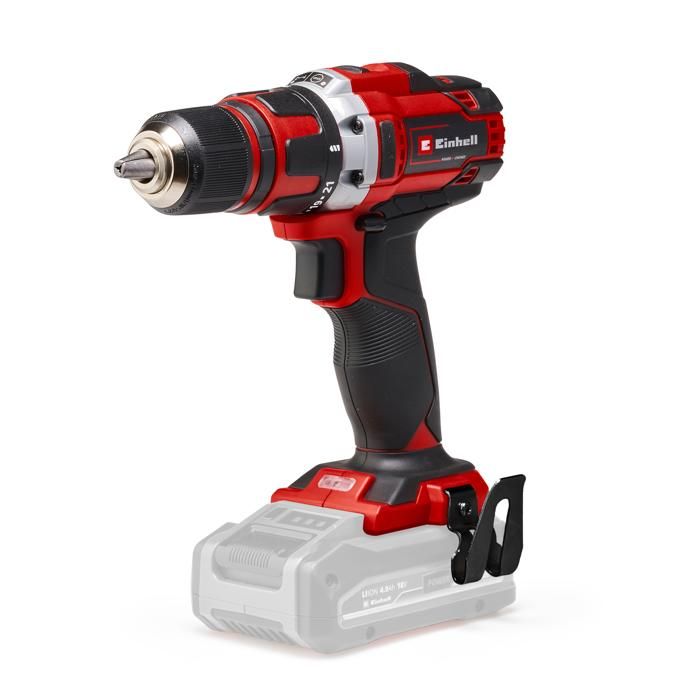 Einhell Perceuse visseuse sans fil TE CD 1840 Li + Meuleuse d’angle sans fil TC AG 18115 Li Power X Change Li Ion avec batterie 4 Ah et chargeur accessoires pour meuleuse d’angle embouts sac - vue 3
