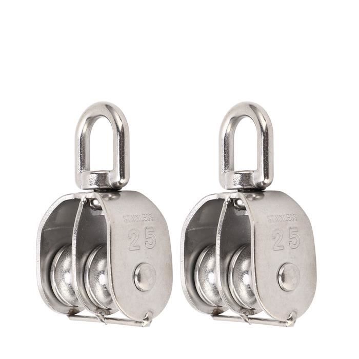 Poulie De Levage Robust E 3/4 - Capacité 1100 Kg, Galvanisée, Pour Garage, Chasse, Travaux Lourds - 9